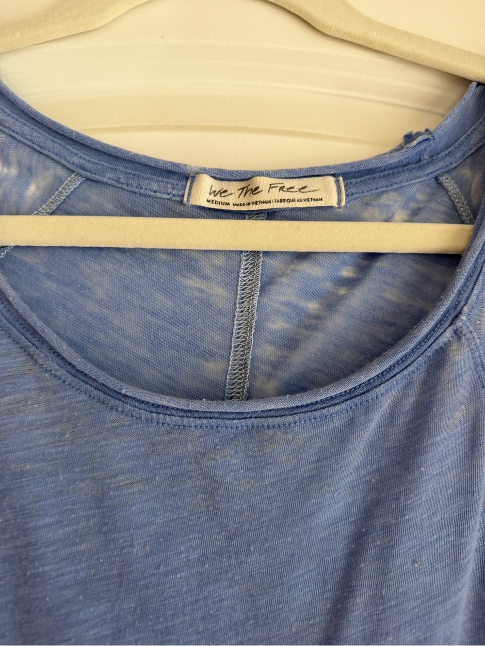 We The Free Light Blue Scoop Neck Short Sleeve Tee - Picture 2 of 4